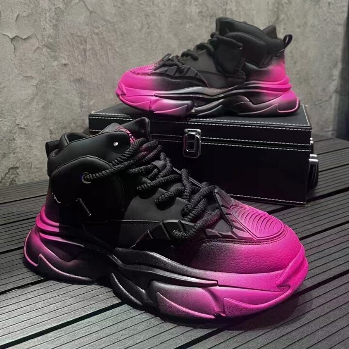 高帮鞋男秋季新款时尚运动休闲鞋男潮老爹鞋，男鞋靴子，星座1407-6