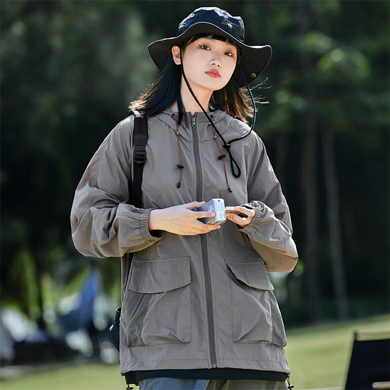 防晒衣男女透气夏季户外冰丝薄款防晒服防紫外线外套23099-P60,女装防晒衣,星座717