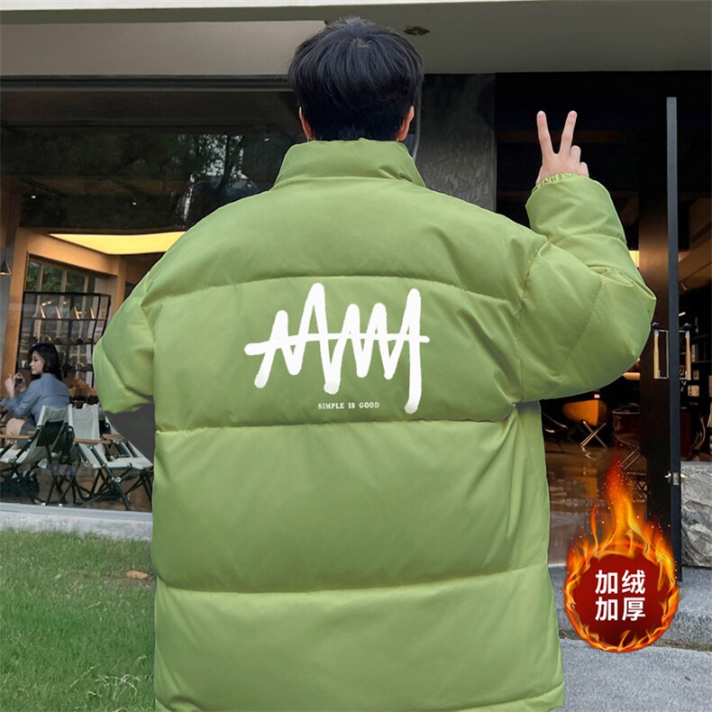 ！2023冬季男士立领棉衣加绒加厚简约百搭棉服外套MY127P75图片