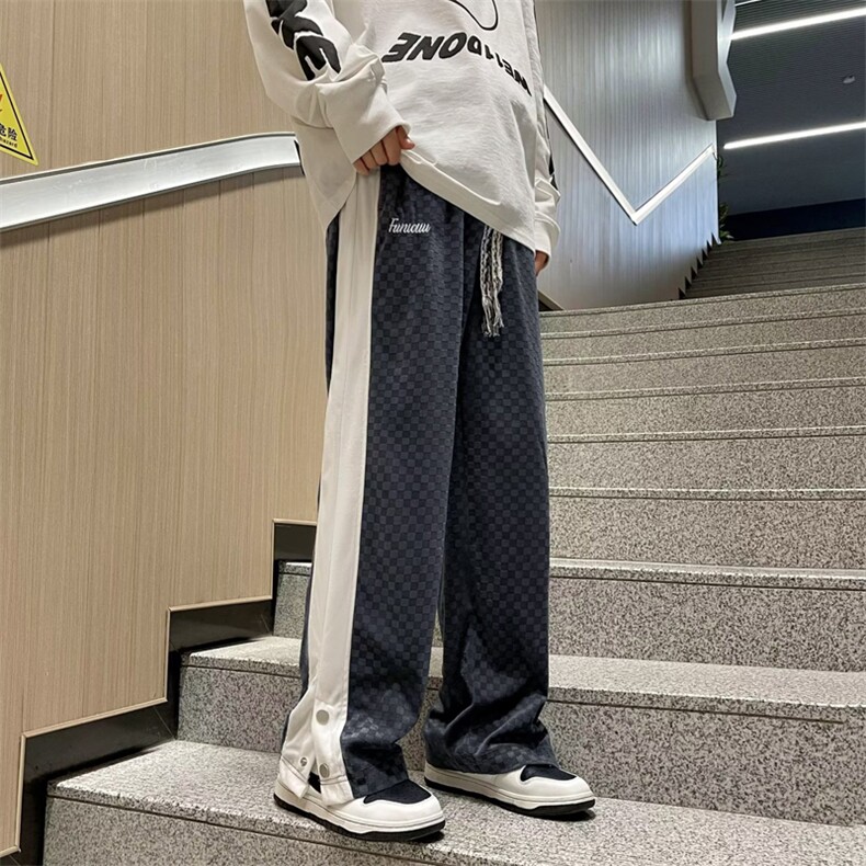 潮潮流新款男冬季宽松型青春流行直筒休闲裤时Q57P40,男装休闲裤,星座1116-2