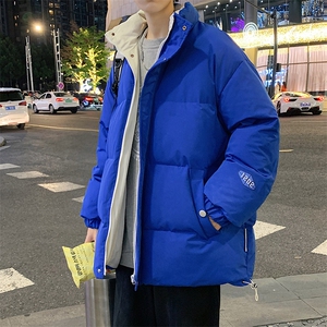 新款百搭设计感纯色港风棉衣M068B-P90控148图片