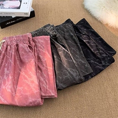 扎染泼墨灯芯绒弯刀裤子GK148P36，男装休闲裤，星座1116-2
