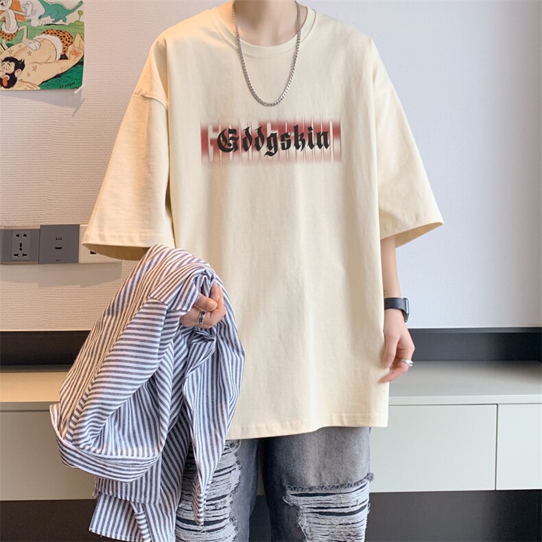 已注册/夏季内景纯棉ins韩版短袖T恤男青年宽松体恤潮DT9657/P25,男装T恤,电商B316