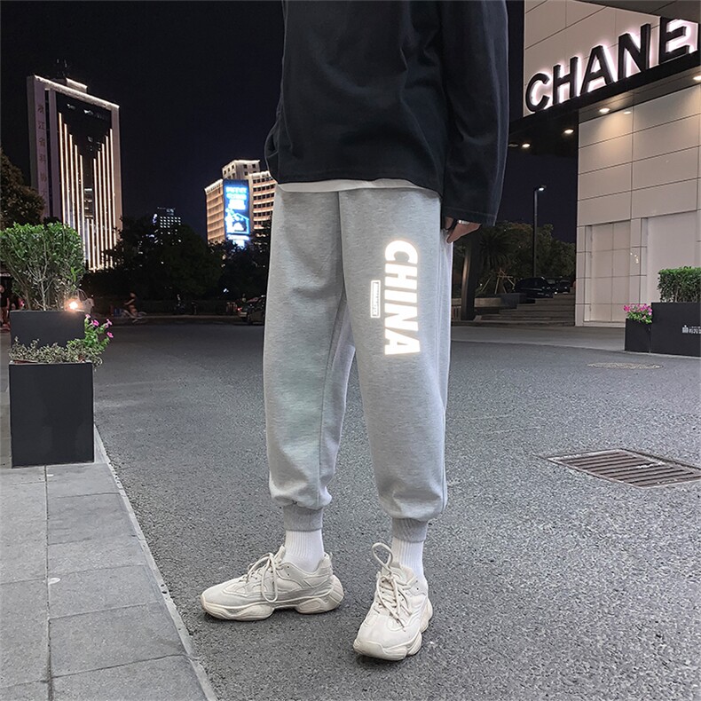 秋款运动裤男版韩款潮流休闲裤卫裤束脚裤P25,男装休闲裤,星座410-6（原星座1304-1）