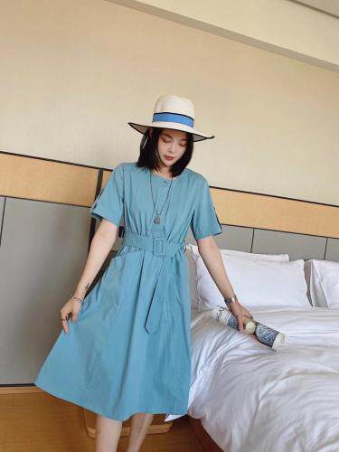 ［爱美欧］夏季新款收腰显瘦连衣裙，女装连衣裙，爱美欧
