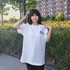 万针全刺绣解构设计260克重磅双纱纯棉高品质美式高街短袖T恤特35，男装T恤，电商A486
