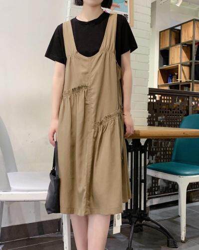 韩版假两件连衣裙，女装连衣裙，赫她娜