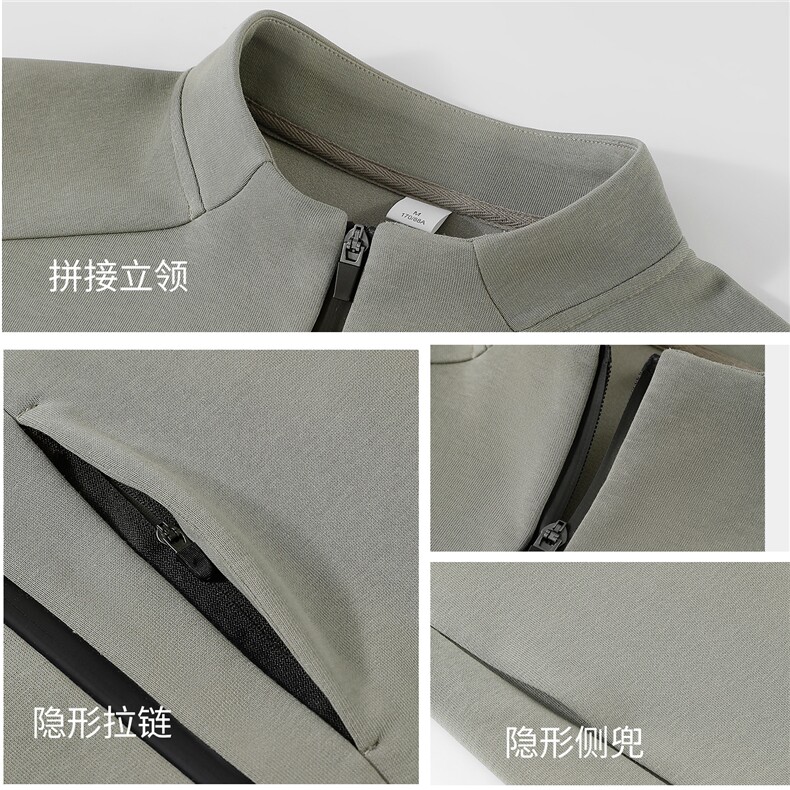 秋冬新款立领开衫卫衣时尚百搭,男装卫衣,宏恒