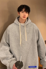 纯棉连帽卫衣男大码运动帽衫宽松薄WY2202-P35，男装卫衣，电商A040