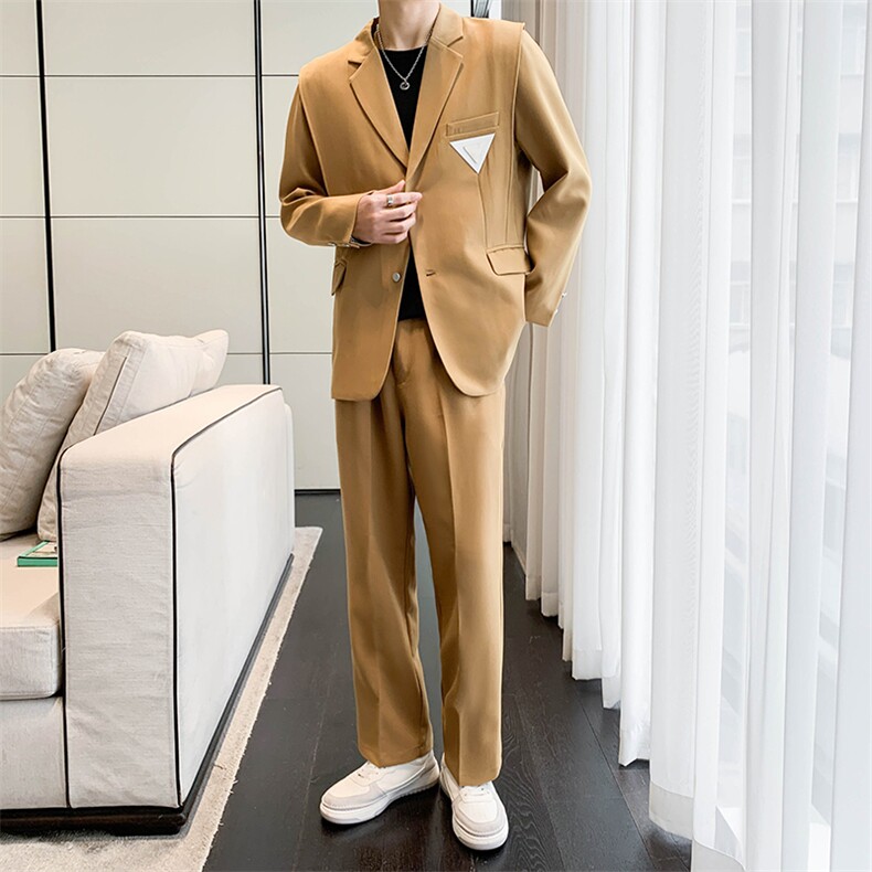 春秋款西服西裤套装两件套A328-2282-P170-K259，男装西服，星座406