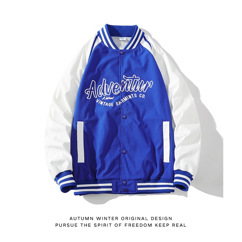 新款针织外套白底平铺美式复古棒球服男WT2409-P80控138,男装夹克,星座717