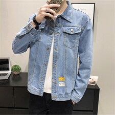 JK632-p55-限价78大量现货网格牛仔夹克肥仔量足破洞印花大码，男装夹克，星座103A