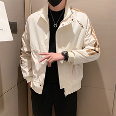 春秋季立领工装夹克男潮流宽松高级感休闲拼接百搭外套JK02-P95，男装夹克，电商D323（原B261）