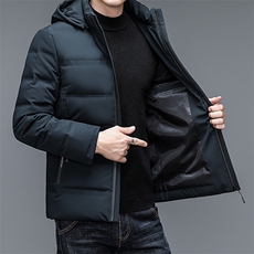 2023冬季新款80%白鸭绒连帽年立领保暖羽绒服外套ZL003-P240，男装羽绒服，星座1105-3