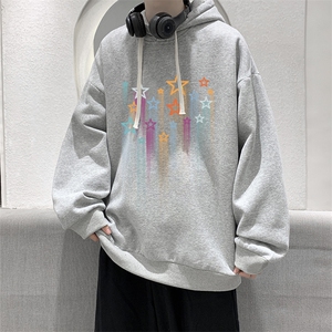 纯棉连帽卫衣男大码运动帽衫宽松薄WY2320-P35 加绒款-P40图片