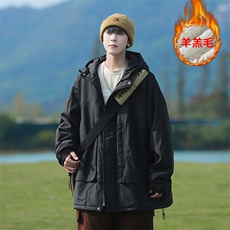2025冬季新款cityboy大码大口袋羊羔毛棉衣M-5XHM22543-P110，男装棉衣，电商A022