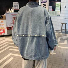 春季新款美式男外套可拆卸牛仔夹克JA01P73，男装夹克，星座1116-2
