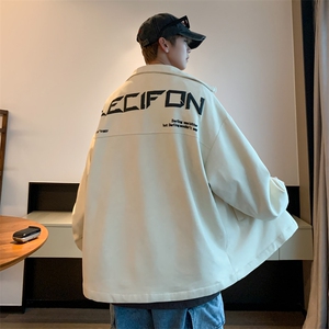 高级感发泡印花夹克男麂皮绒棒球服休闲冲锋衣外套6007-P60-控108图片