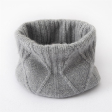 秋冬季围巾女外搭保暖针织护颈围脖脖套，围巾，戎咖羊绒