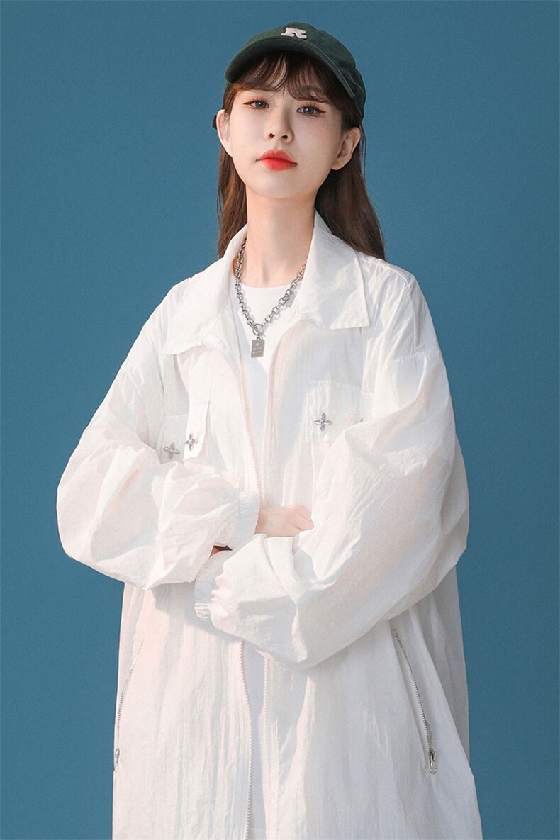 中性无影墙风工装大口袋防晒衣女户外潮牌防晒服男FS77006P50控78,男装夹克,星座226-1