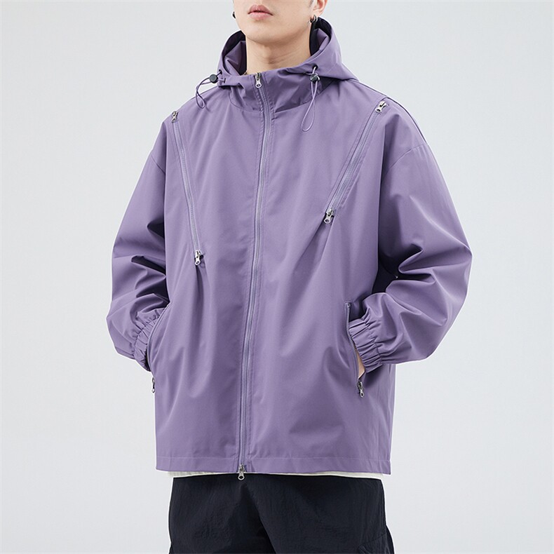 新款现货户外连帽夹克男三防冲锋衣外套JK815-P70,男装夹克,星座1204-3