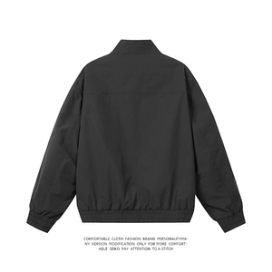 韩版秋装外套行政上衣服潮牌痞帅休闲立领工装夹克JK9213P90控138图片
