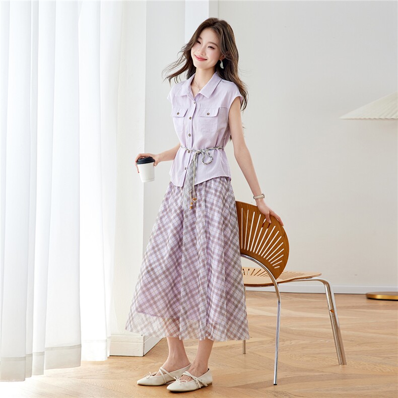 现货！2026夏装新款两件套女套装女,女装套装/套裙,慕咨
