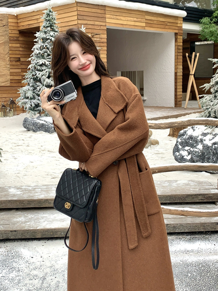 25冬季新款立领双面羊绒大衣2B138-8136P275K399,女装羊绒大衣,2B138
