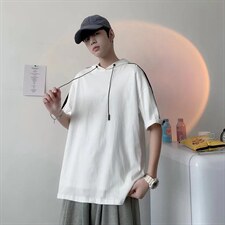 男连帽T恤短袖D6P25,男装T恤,星座1116-2