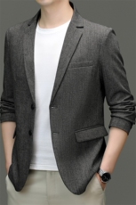 SJ2320男式2024年秋季新款长袖薄款西服休闲商务便服西装单西，男装西服，电商B360