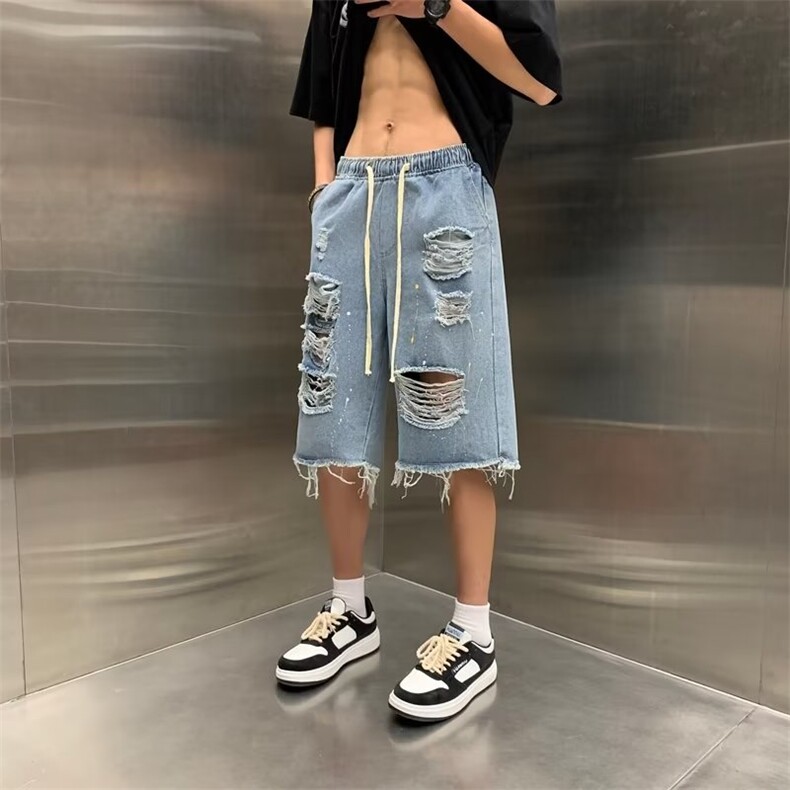美式牛仔裤男春秋新款休闲直筒裤D545P35图片