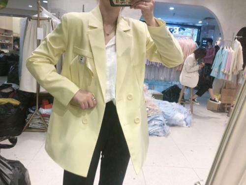 【现货】飘带配色西装外套，女装西装，朗色千秋