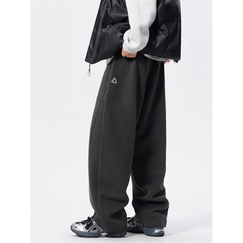 美式重磅贴标卫裤潮牌运动裤子高街百搭休闲拖地长裤K774p38，男装休闲裤，电商D315A