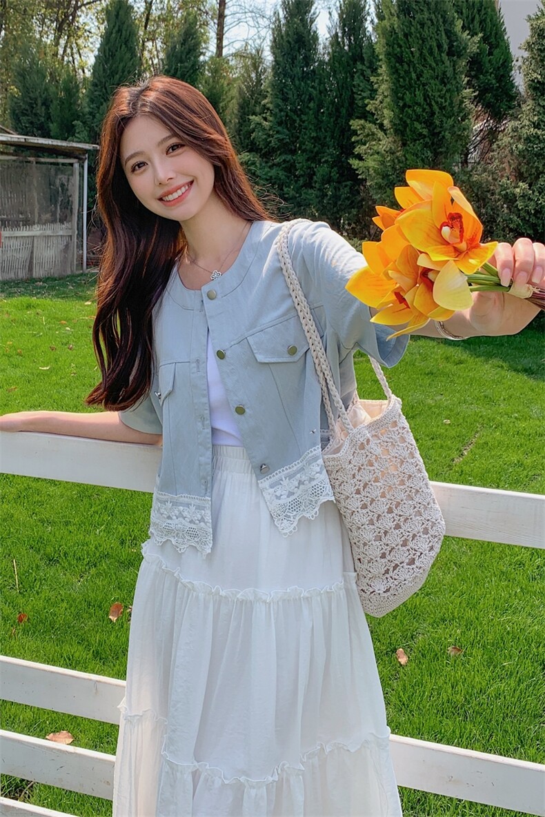 夏装新款！大量现货！牛仔上衣半身裙两件套2C133-8919P160K228,女装套装/套裙,2C133