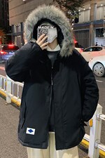 MM48061-P130冬季大毛领棉衣男士大码加厚棉袄男棉服，男装棉衣，电商A040