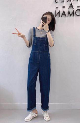 两件套牛仔背带长裤，其它，秀红佳丽