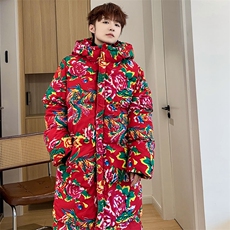 A5男女连帽中长款大棉衣保暖防寒棉服棉袄新中式团队上款大差价，男装棉衣，星座115A(原星座507）