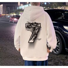 连帽卫衣烟雾字母休闲帽衫港风长袖外套W5255加绒P48春秋P43网图，女装卫衣/绒衫，电商B245