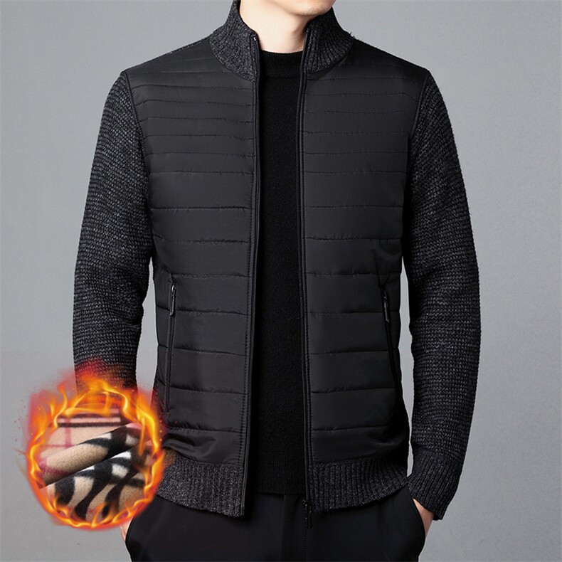 秋冬季时尚新款男士韩版潮流加绒加厚开衫KF8508P54,男装针织衫/毛衣,星座306A