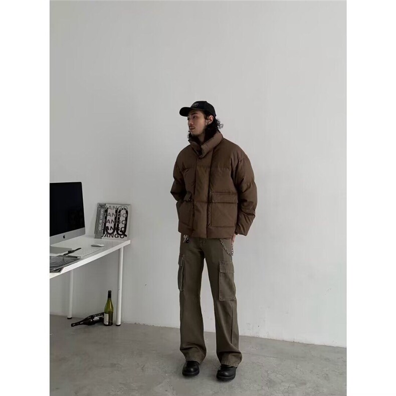 W9416-P58网图现货新款美式高街复古水洗大口袋工装牛仔裤,男装牛仔裤,星座1608-2