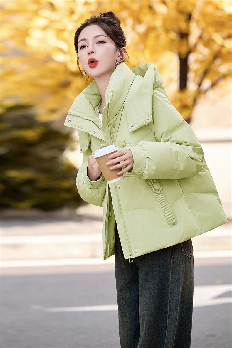 时尚潮流小个子百搭鸭绒服冬季新款女装外套,女装羽绒服,涵亦佰惠