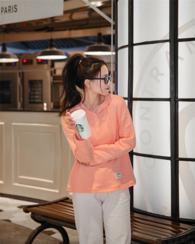 长袖轻薄款针织戴帽衫，面料轻柔，贴合肌肤，休闲爆品！，女装，春信拙源