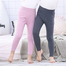 冬季保暖儿童打底裤男女童加厚裤舒适贴身不起球，童装裤子，群鹿羊绒