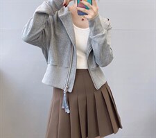 秋季加厚带帽大拉链开衫外套，其它，吾衣酷驿站