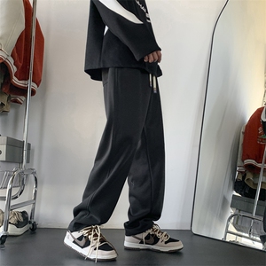现货）某音重工刺绣弯刀卫裤直筒休闲长裤KK171-P55图片
