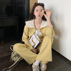 新款现货主推海军领卫衣套装2517-P175-K248，女装套装/套裙，2C129