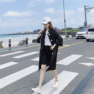 大货已出 秋季新款明线设计风衣外套  浙宝262A-A005图片