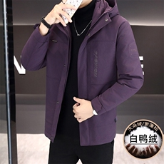 标90绒高品质商务休闲连帽加厚防风白鸭绒保暖羽绒服拿1888P238，男装羽绒服，电商B226-2（原B217-2）