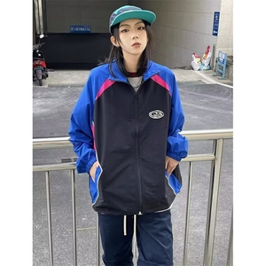 运动防晒外套男夏季冲锋衣透气遮阳立领撞色设计学院风 FH175图片