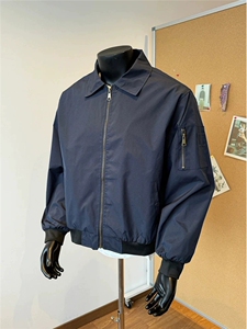 JK711-尺码M-3XL-P45-X90-美式飞行员夹克工装外套高短款棒球服图片
